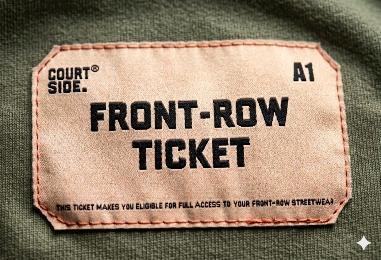 Front-Row Ticket label detail